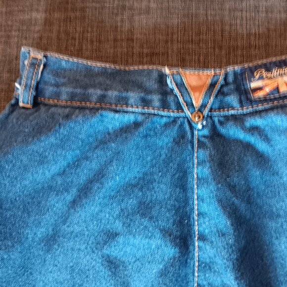 Vintage Pentimento Women's Jeans Denim Leather Accents XXS 70s - Picture 10 of 11